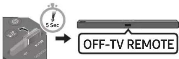 SAMSUNG HWT450 - Ha Samsung TV-vel rendelkezik, akkor a Soundbar hangerejét a Samsung TV-hez tartozó IR távirányítóval allithatja be. - 2