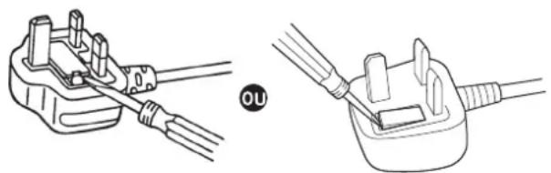 PANASONIC GPVD151 - Como substituir o fusivel: - 1