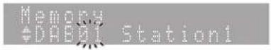 YAMAHA MCRB370D - Sintonice una emisora DAB (p. 199) y pulse MEMORY - 1