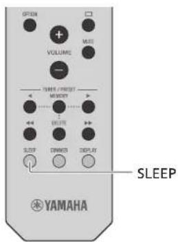 YAMAHA MCRB370D - Premere ripetutamente SLEEP per selezionare I'orario. - 1