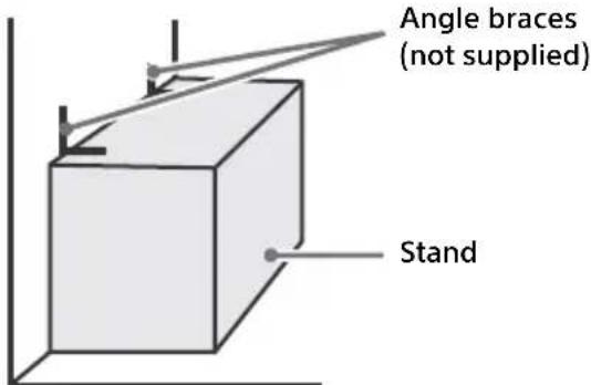 SONY KD49X720E - Recommended Measures to Secure the TV - 1