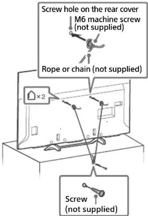 SONY KD49X720E - Recommended Measures to Secure the TV - 2