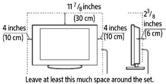 SONY KD49X720E - Ventilation - 1