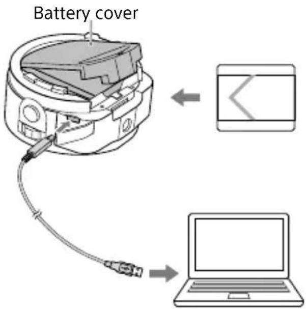 SONY Cybershot DSCQX100 - Charging the battery - 1