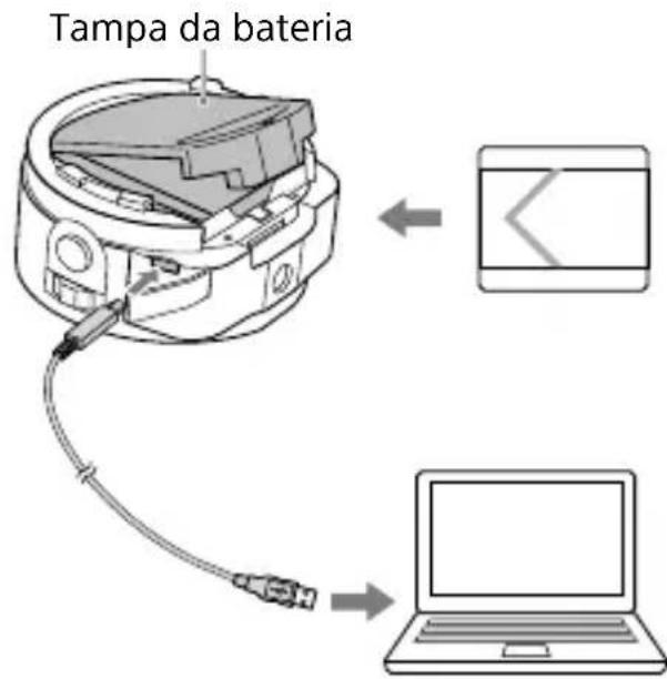 SONY Cybershot DSCQX100 - Carregar a bateria - 1