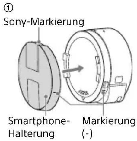 SONY Cybershot DSCQX100 - Anbringen der Kamera an einem Smartphone - 1
