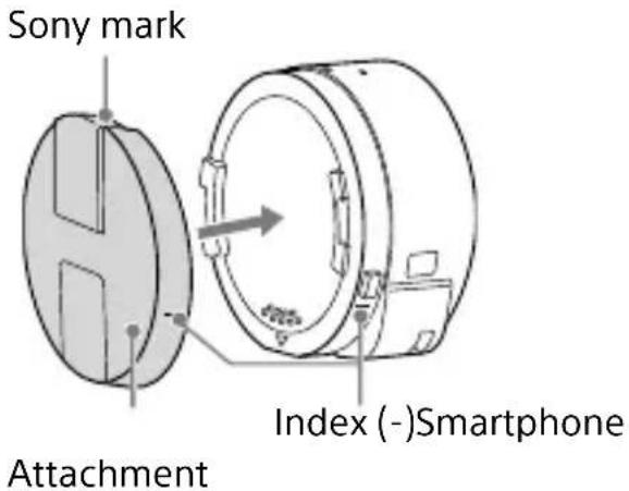 SONY Cybershot DSCQX100 - Attach a smartphone after fixing the camera to the smartphone attachment (supplied). - 1