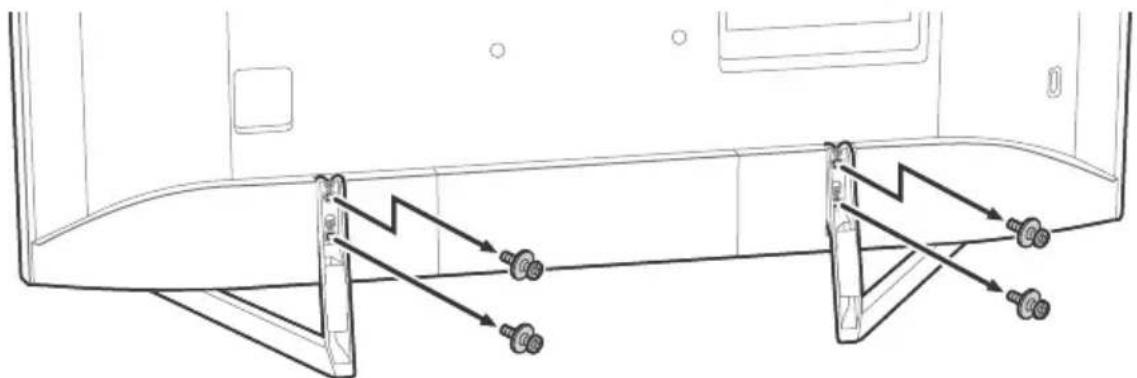 SONY Bravia XBR49X900F - Démonter le support de table du téléviseur - 1