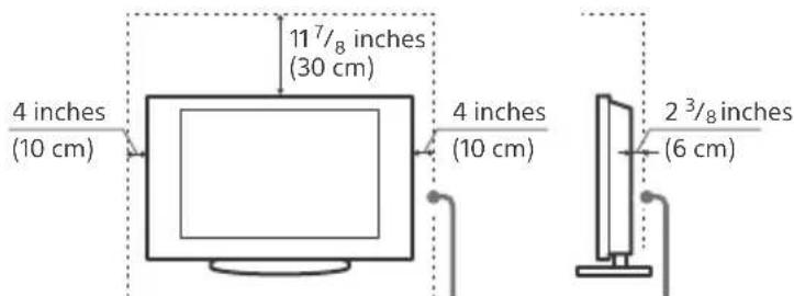 SONY Bravia XBR49X900F - Ventilation - 1