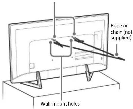 SONY Bravia XBR49X900F - Recommended Measures to Secure the TV - 6