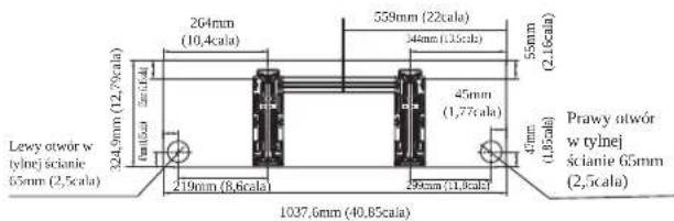 SAMSUNG AR18TXHQASIN - WYMIARY PŁYTY MONTAŻOWEJ - 4