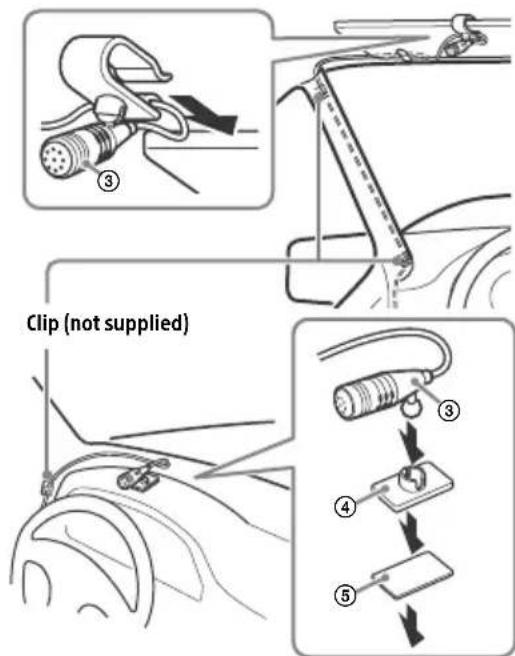 SONY XAVAX5500 - Installing the microphone - 1