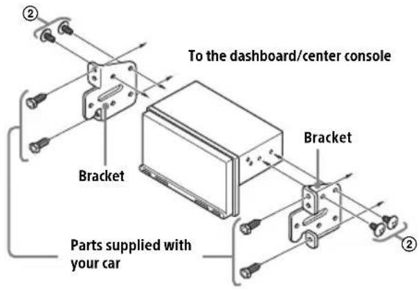 SONY XAVAX5500 - Mounting the unit in a Japanese car - 1