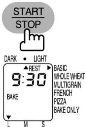 PANASONIC Bread Bakery SD206B - To use the timer (BAKE mode only) - 3
