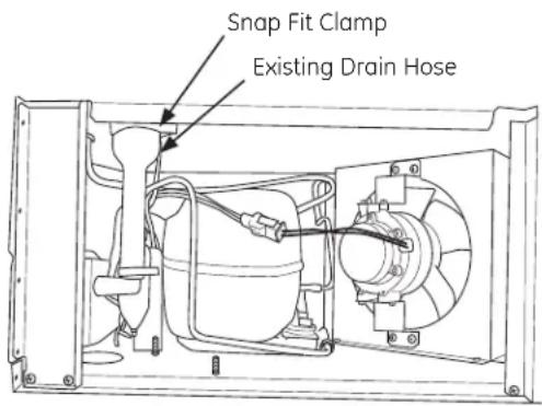 GE UPK3 - REMOVE EXISTING DRAIN HOSE - 1