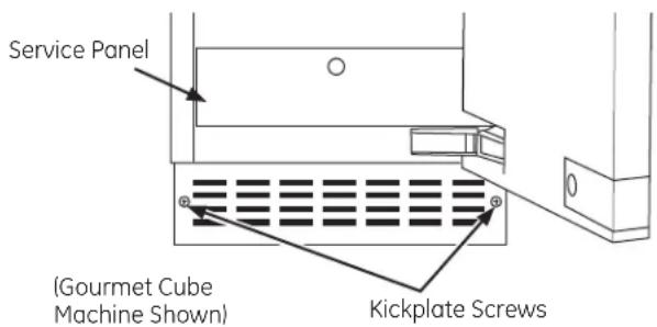 GE UPK3 - REMOVE FRONT PANELS - 1