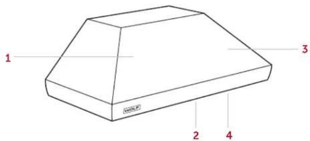 WOLF PL522212 - Caractéristiques de la hotte de ventilation de style professionnel - 4