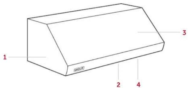 WOLF PL522212 - Funciones de la campana de ventilación profesional - 1
