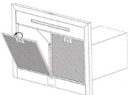 LG HCED3615S - Extraer los filtros de malla - 2