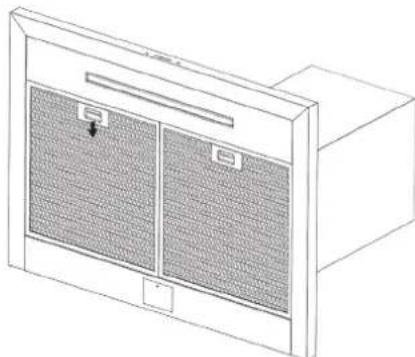 LG HCED3615S - Extraer los filtros de malla - 1