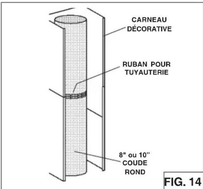 BEST Colonne WPP9IQ36SB - INSTALLATION D'UNE HOTTE CANALISÉE Remarque: Les chambres avec plafond de10 ou 11 pieds, exigent le carneau d'extension, modèle AEWPP9SB, disponible auprès devotre revendeur local. Jeter le carneausupérieure fournie avec la hotte et leremplacer avec l'extension de carneau. - 3