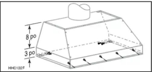 BEST CP57IQT662SB - Prendre soin de ne pas gauchir les conduits en installant la hotte encastrable. - 1
