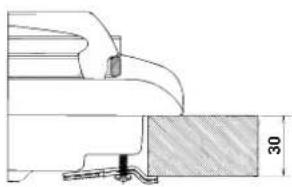 INDESIT PI 631 A (IX) - Esquema de fijación de los ganchos - 2