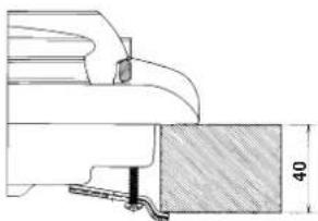 INDESIT PI 631 A (IX) - Esquema de fijación de los ganchos - 3