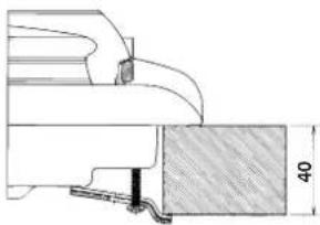 INDESIT PI 631 A (IX) - Schema di fissaggio dei ganci - 3