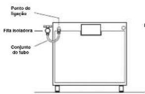 INDESIT KN1G21(X)EX - Ligação do gás com tubo flexível de borracha - 3