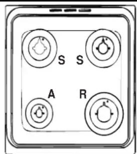 INDESIT K3G11(W)O - Kenmerken van de branders en straalpijpen - 1