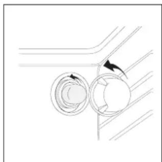 INDESIT HGK 20.B (WH) - Replacing the Oven Lamp - 1