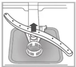 INDESIT DMIF 14B1 EU - Reinigen van de sproeiarmen - 2