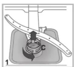 INDESIT DMIF 14B1 EU - Reinigen van de filters - 1