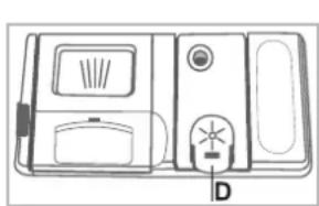 INDESIT DMIF 14B1 EU - Het glansmiddel toevoegen - 1