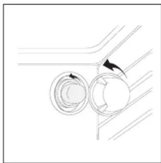 INDESIT HGM 30 K.C (WH) - Het verwangen van de ovenlamp - 1