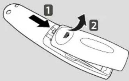 LG MR20GA - Instalación de las pilas - 1