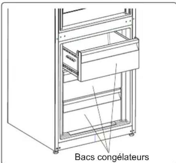 ZANUSSI ZNME32FW0 - Retrait du bac congélateur : - 3