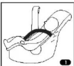 BAMBISOL Illico - AVERTISSEMENT: Àprous la mise en place une distance minimum de 2,54 cm est démandée entre la boucle de la ceinture du vehicule et le guide. Si vous avez le moindre doute sur le montage du siege contactez notre service consommateur. Aucune sangle de la ceinture de sécurité ne doit êtrevrillée que ce soit devant ou derrière le siege. - 2