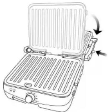 WILFA MiniGrill CG2000B - PÖYTÄGRILLIN KÄYTTÄMINEN - 1