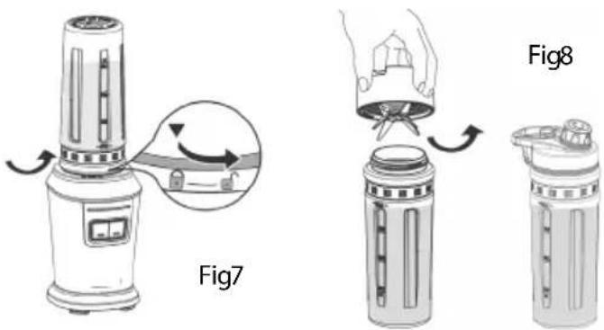 WILFA Activlife B2G800MB - So verwenden Sie die Mixerflasche - 7