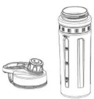WILFA Activlife B2G800MB - Korzystanie z butelki do blendowania - 1