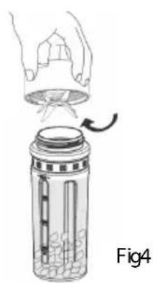 WILFA Activlife B2G800MB - So verwenden Sie die Mixerflasche - 4