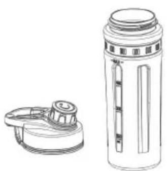 WILFA Activlife B2G800MB - So verwenden Sie die Mixerflasche - 1