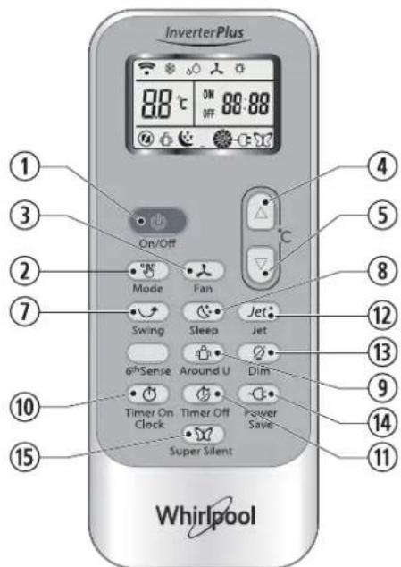 WHIRLPOOL WA36ODU32 - 12.JET BUTTON - 1