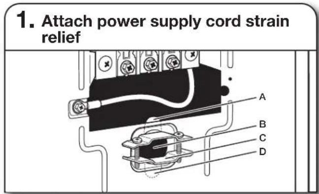 WHIRLPOOL WGD6120HC - Power Supply Cord Strain Relief - 1