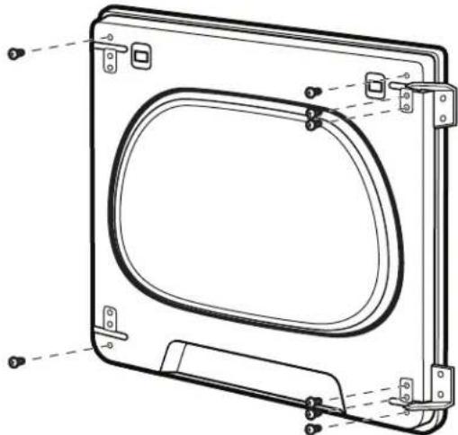 WHIRLPOOL WGD6120HC - Dépose de la porte : - 10