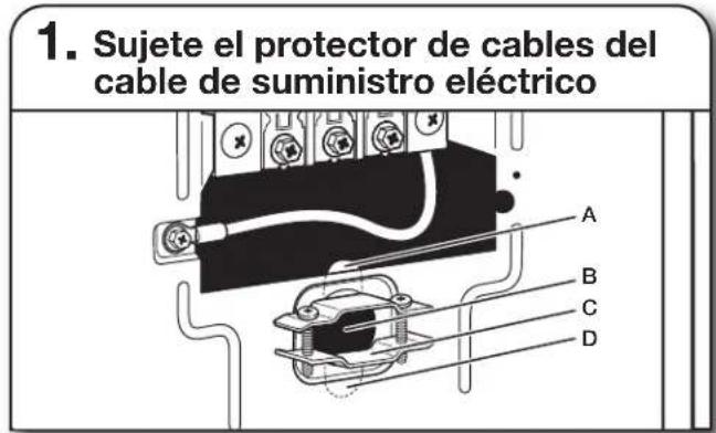 WHIRLPOOL WGD6120HC - Protector del cable de suministro eléctrico - 1