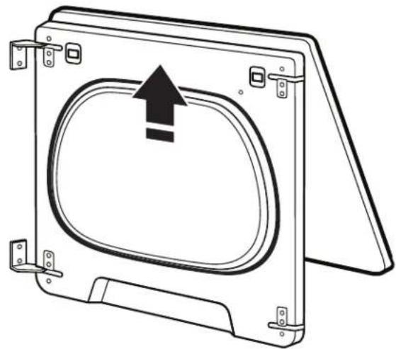 WHIRLPOOL WGD6120HC - Quite el ensamblaje de la puerta: - 4
