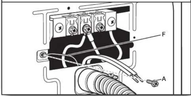 WHIRLPOOL WGD6120HC - Conecte el cable a tierra - 1